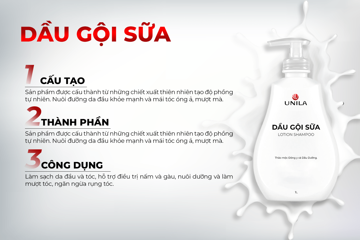 Gia công mỹ phẩm sạch xu thế mới Dầu gội sữa Unlia