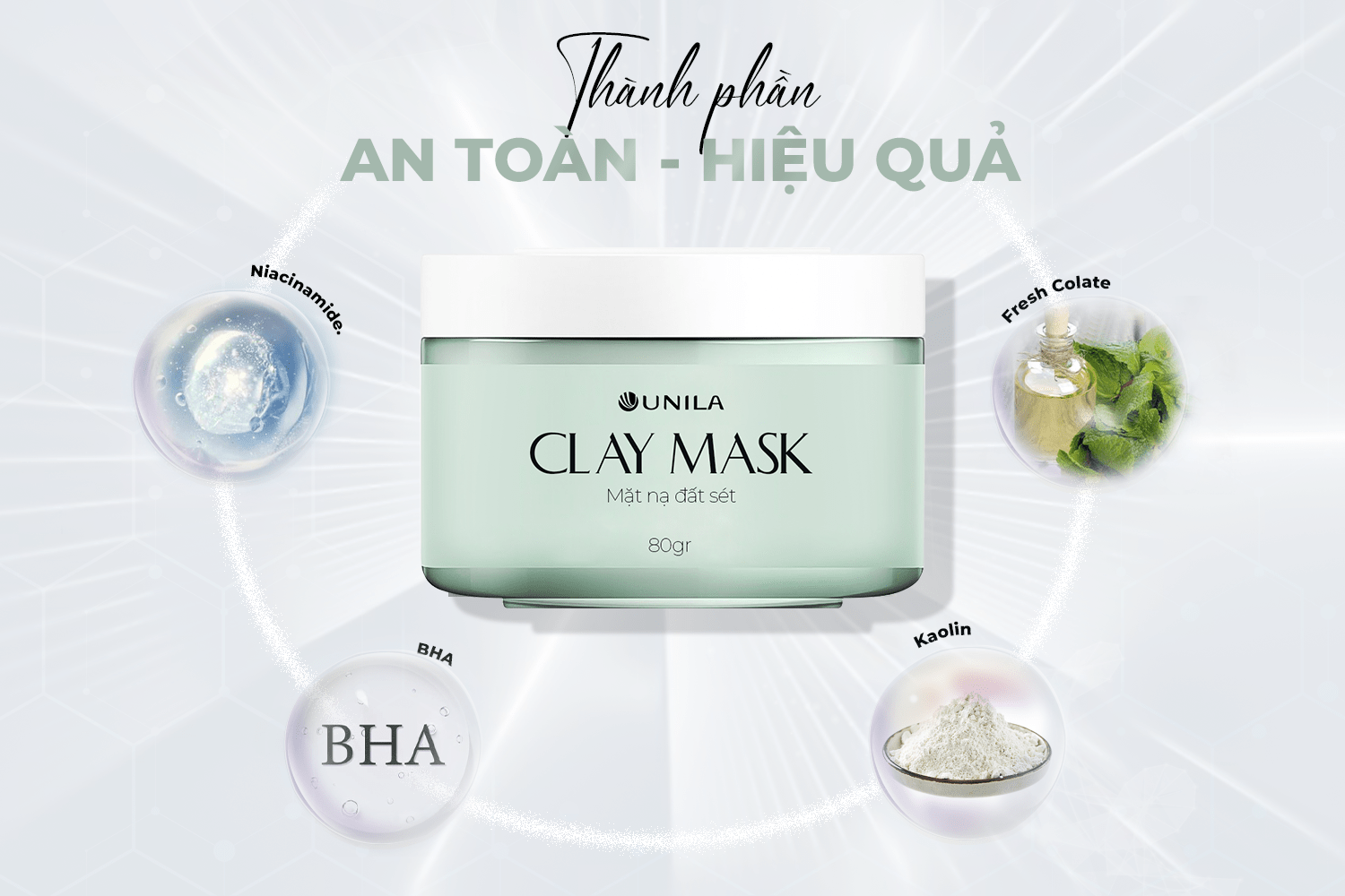 Mặt Nạ Đất Sét UNILA An toàn