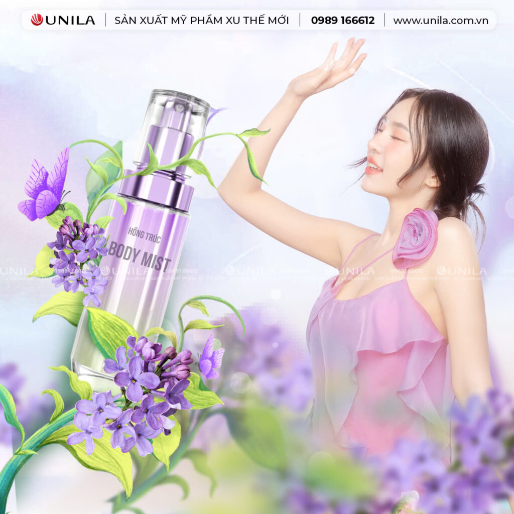 Gia công Body Mist - Nhà máy sản xuất mỹ phẩm UNILA