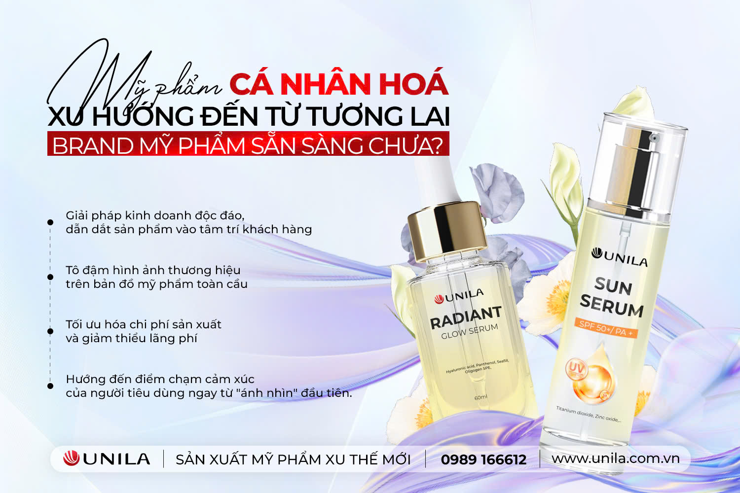 Gia công mỹ phẩm cá nhân hóa – Xu hướng đến từ tương lai – Brand mỹ phẩm sẵn sàng bùng nổ 2025 chưa?