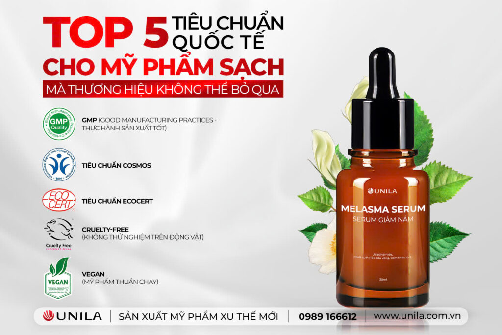 Tiêu chuẩn quốc tế của mỹ phẩm sạch - Nhà máy sản xuất mỹ phẩm UNILA