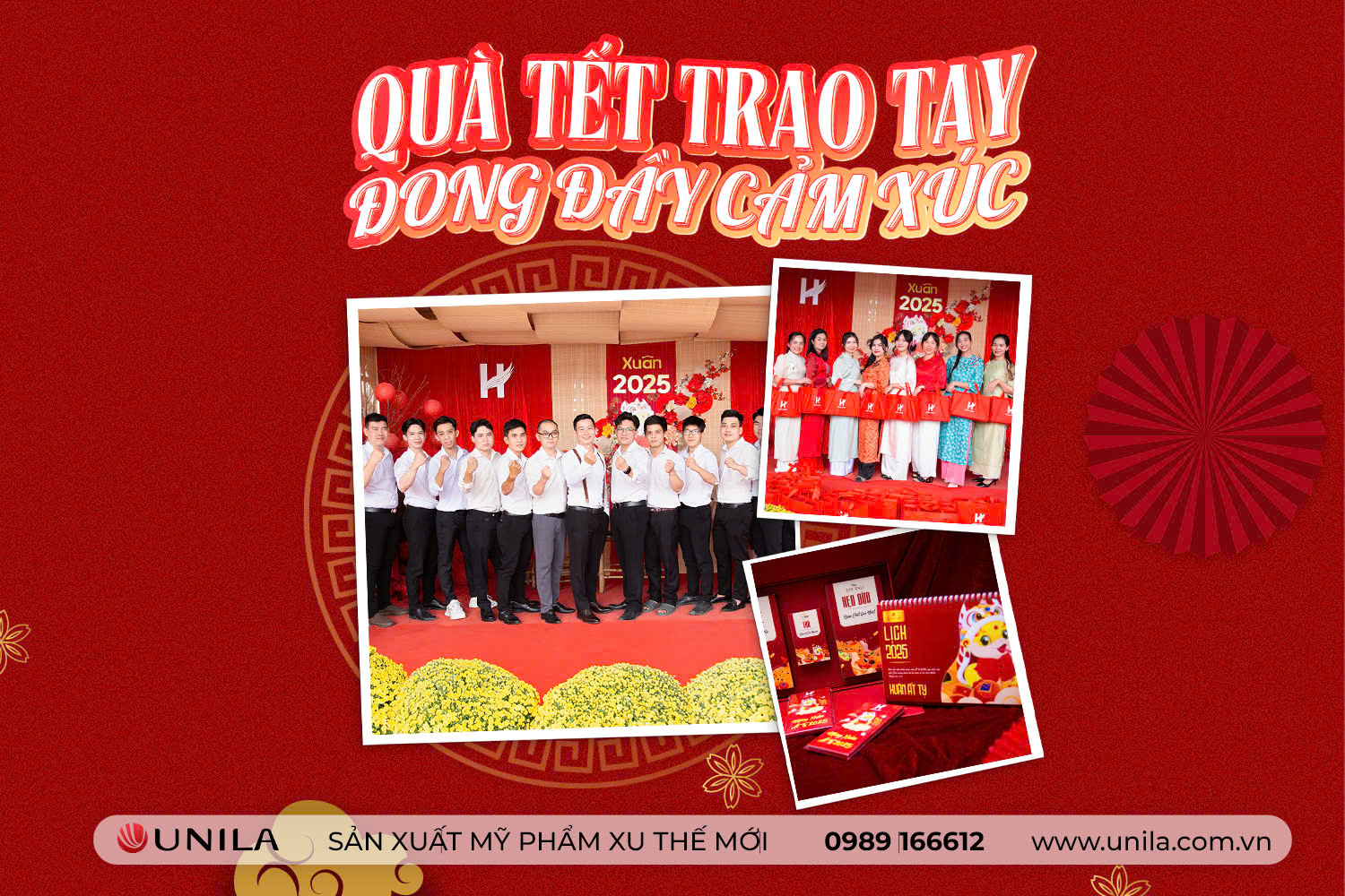 Mừng Xuân Ất Tỵ 2025 cùng tập thể Nhà máy sản xuất mỹ phẩm UNILA – Quà Tết trao tay – Đong đầy cảm xúc