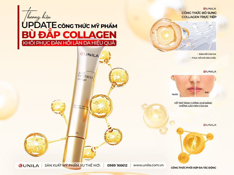 Công thức mỹ phẩm Collagen - Gia công mỹ phẩm UNILA