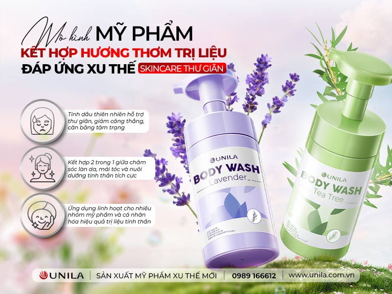 Mỹ phẩm hương thơm trị liệu - gia công mỹ phẩm unila