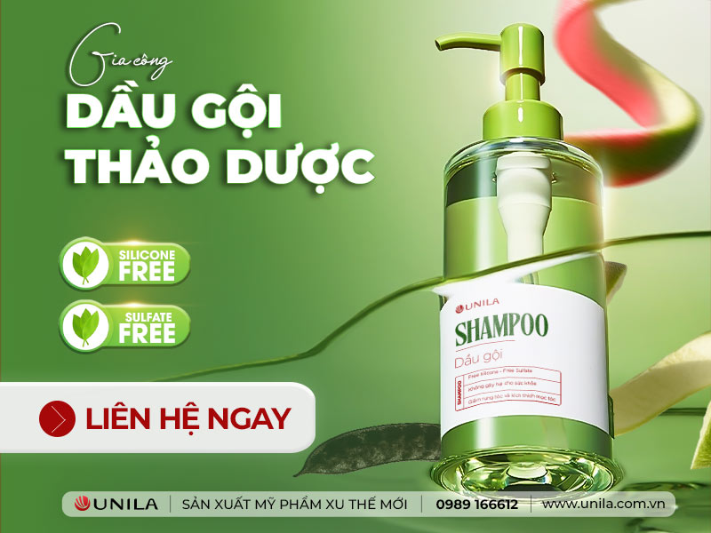 Gia công dầu gội thảo dược