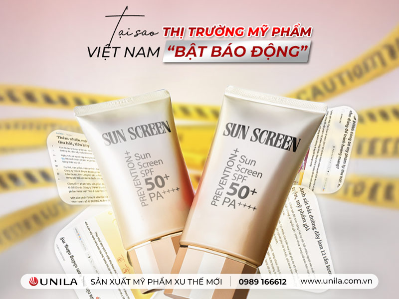 Thị trường mỹ phẩm Việt Nam bật báo động - Gia công mỹ phẩm UNILA