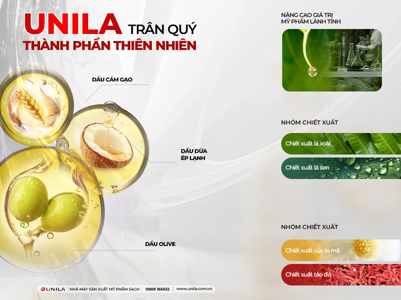 UNILA trân quý thành phần thiên nhiên – Nâng cao giá trị mỹ phẩm lành tính 2026