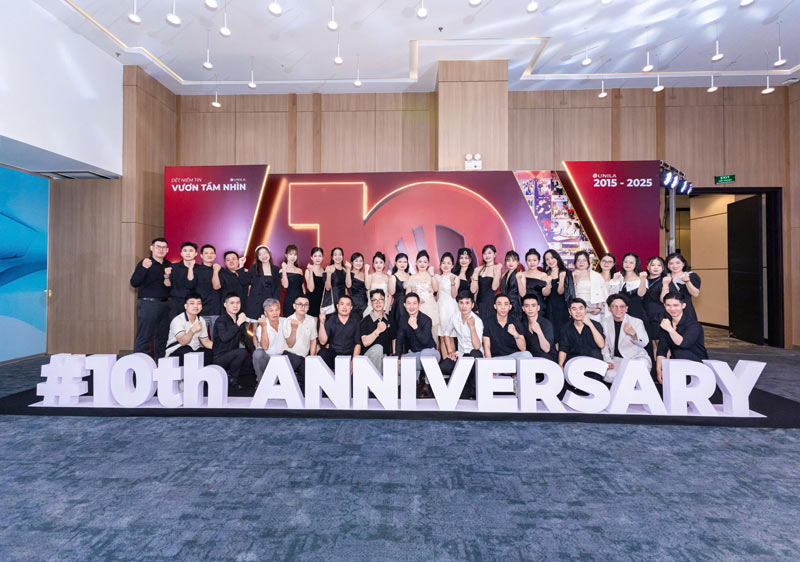 NHÀ MÁY SẢN XUẤT MỸ PHẨM UNILA KỶ NIỆM 10 NĂM THÀNH LẬP – DỆT NIỀM TIN – VƯƠN TẦM NHÌN