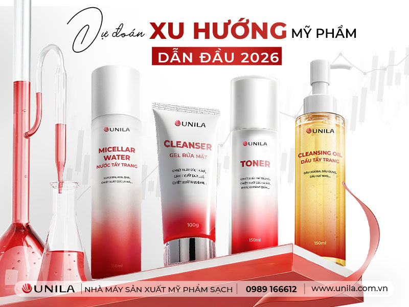 Nhà máy sản xuất mỹ phẩm UNILA – Dự đoán xu hướng mỹ phẩm dẫn đầu 2026